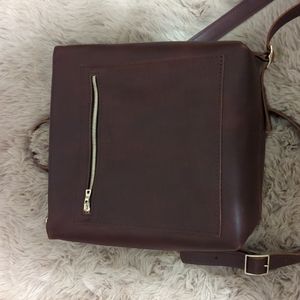 Portland Leather Tote Backpack